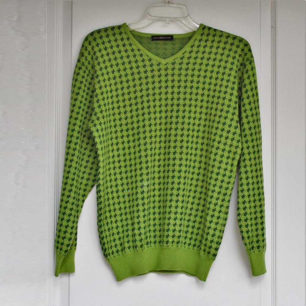 gagam seungje green knit sweater